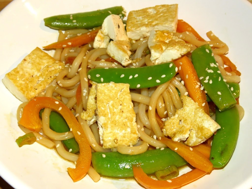Gourmet's Soba Noodles with Vegetables, Crispy Tofu, and Toasted Sesame